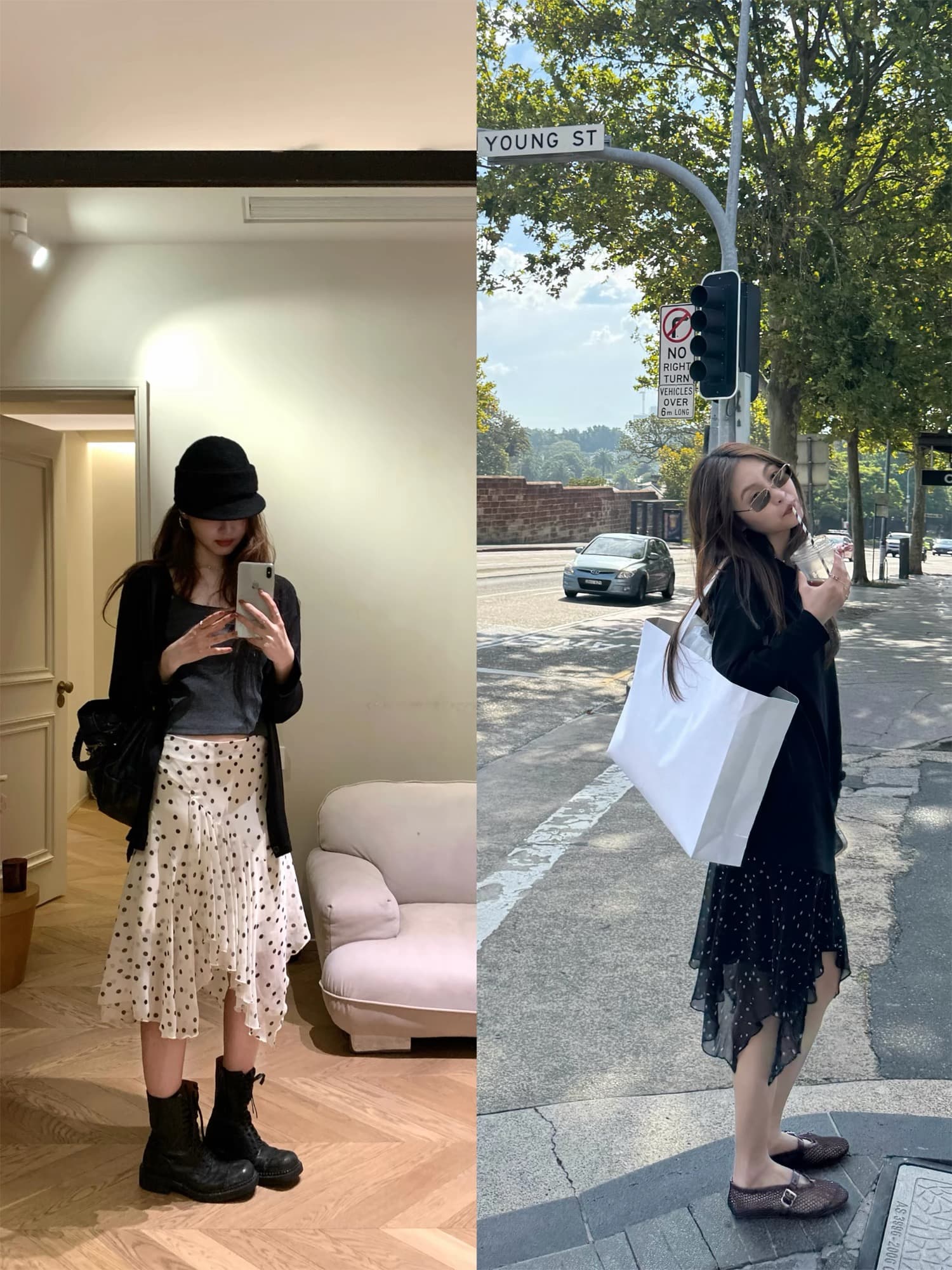 iiiipupu26ss 원더풀 장난기 넘치는 인어공주 인어 꼬리 불규칙 ~을 통해 실 도트 무늬 우아한 센스 반신 스커트 이미지 2