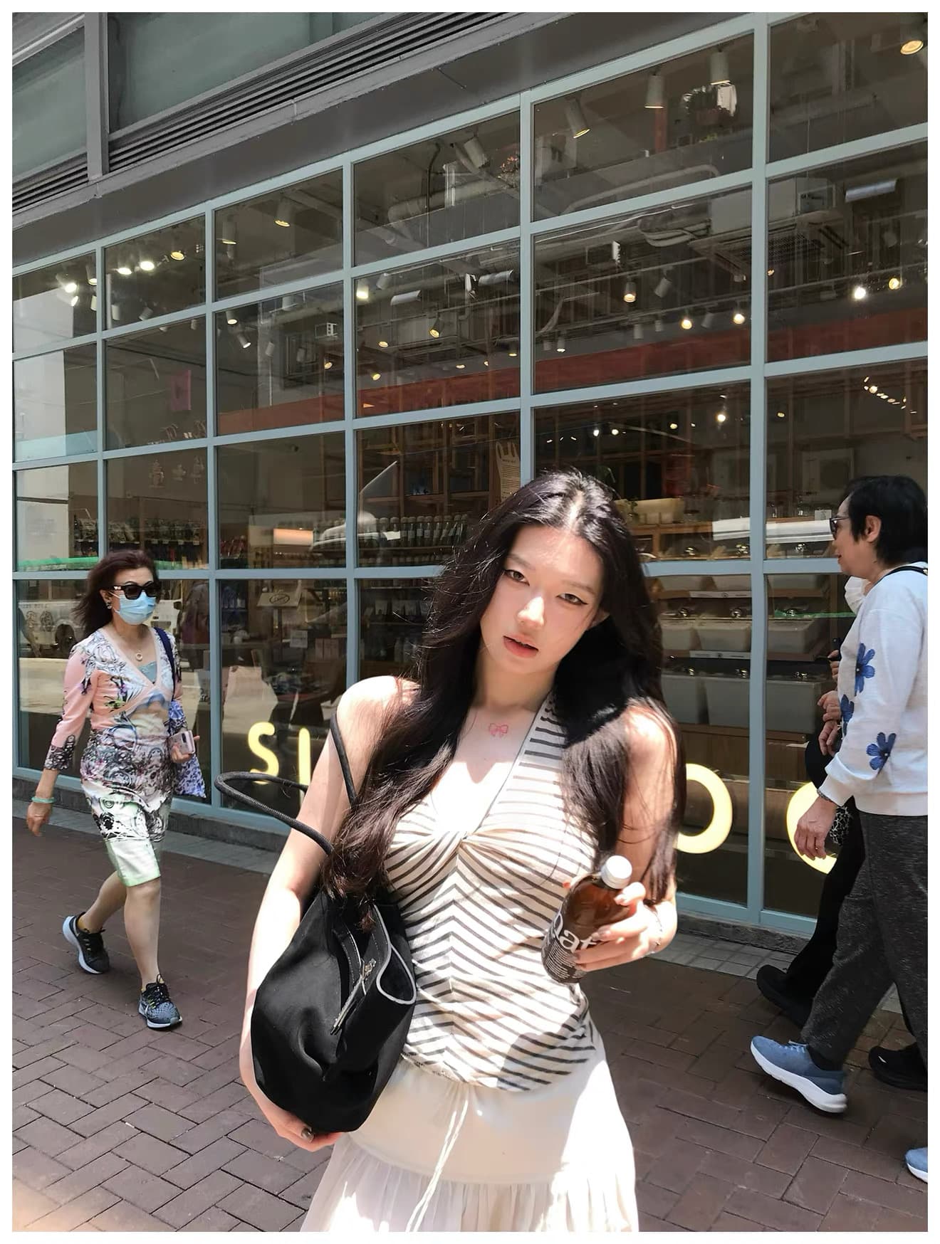 sheepland 느긋한 지혜 부서 주간 실크 아마 비틀림 V넥 행침 목 캐미솔 여름 민소매 맨위 상세 이미지 1