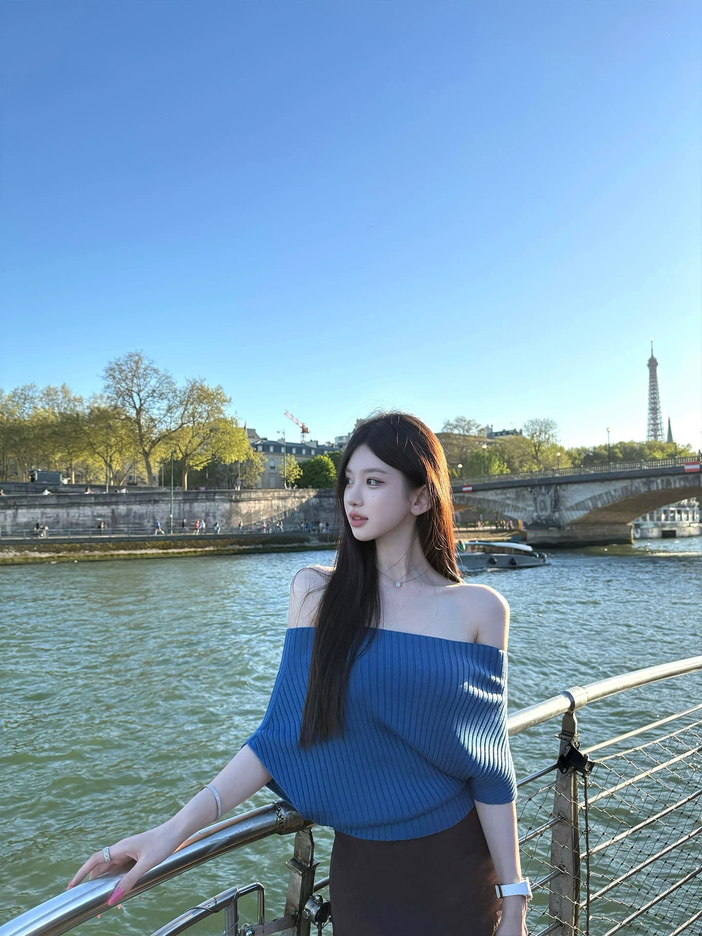안녕하세요. 팬 팬 감기 흰색 피부 아름다운 품격 뽕나무 누에 실크 양모 혼방 오프숄더 둘 착용 니트 맨위 상세 이미지 4