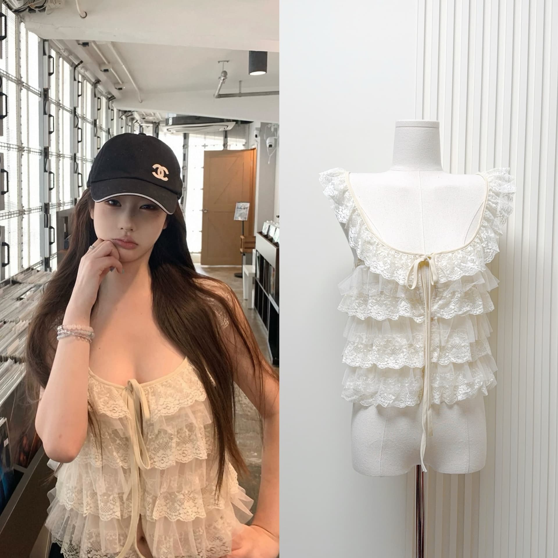 잎사귀 yeziyzz 캐미솔 여름 chic 맨위