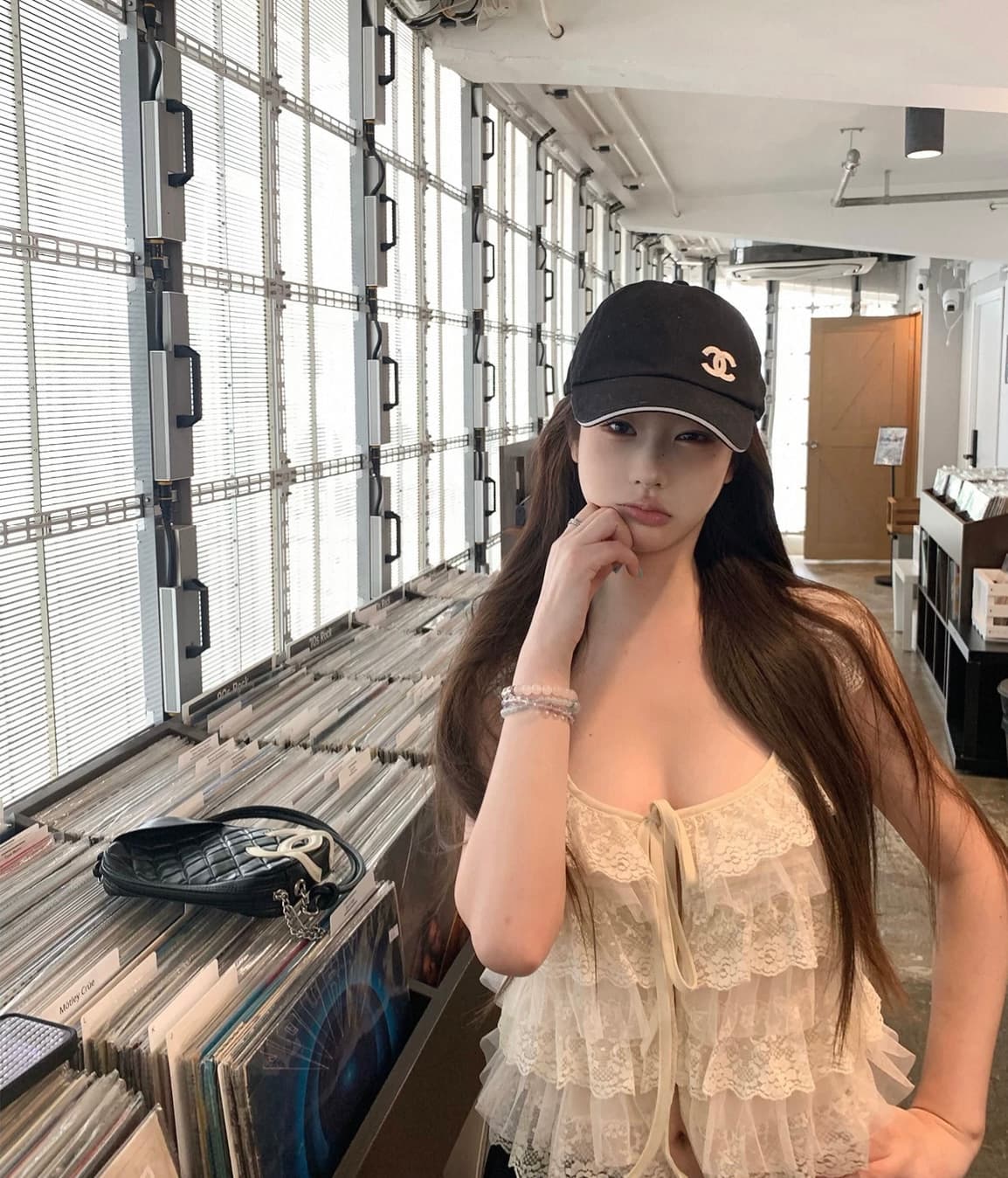 잎사귀 yeziyzz 캐미솔 여름 chic 맨위 상세 이미지 2