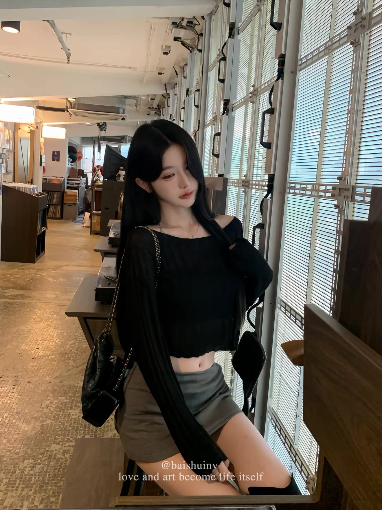 화이트 워터 여성 아니요 인내심있는 아름다움 보트넥 블라우스 여성 여름 느긋한 바람 아마 차가운 센스 통기성 쇼트 스타일 세트 상세 이미지 10