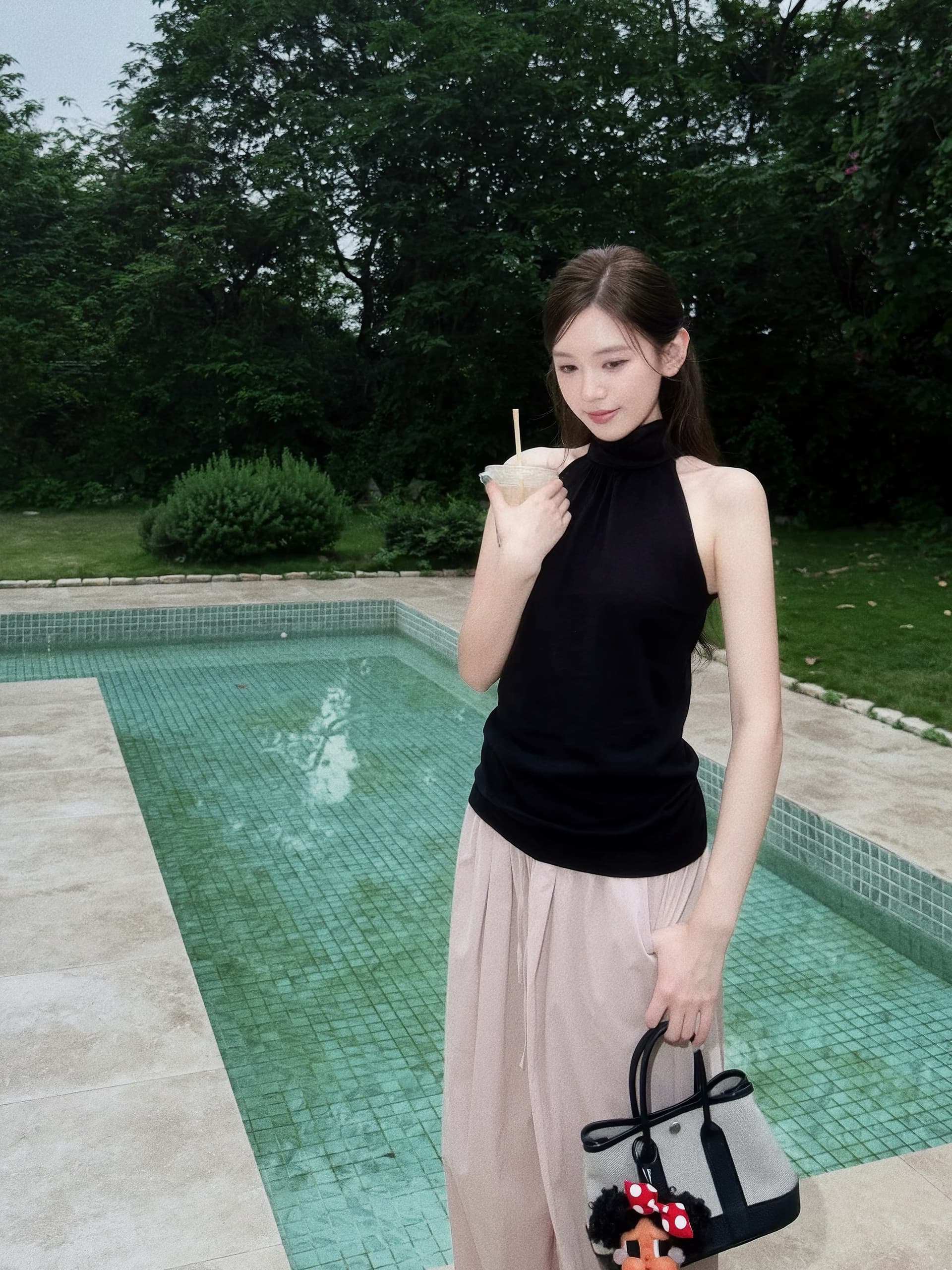 oioi esse 신제품 제한된 시간 접기 05 16 20 00 망사 스트랩 조끼 이미지 4