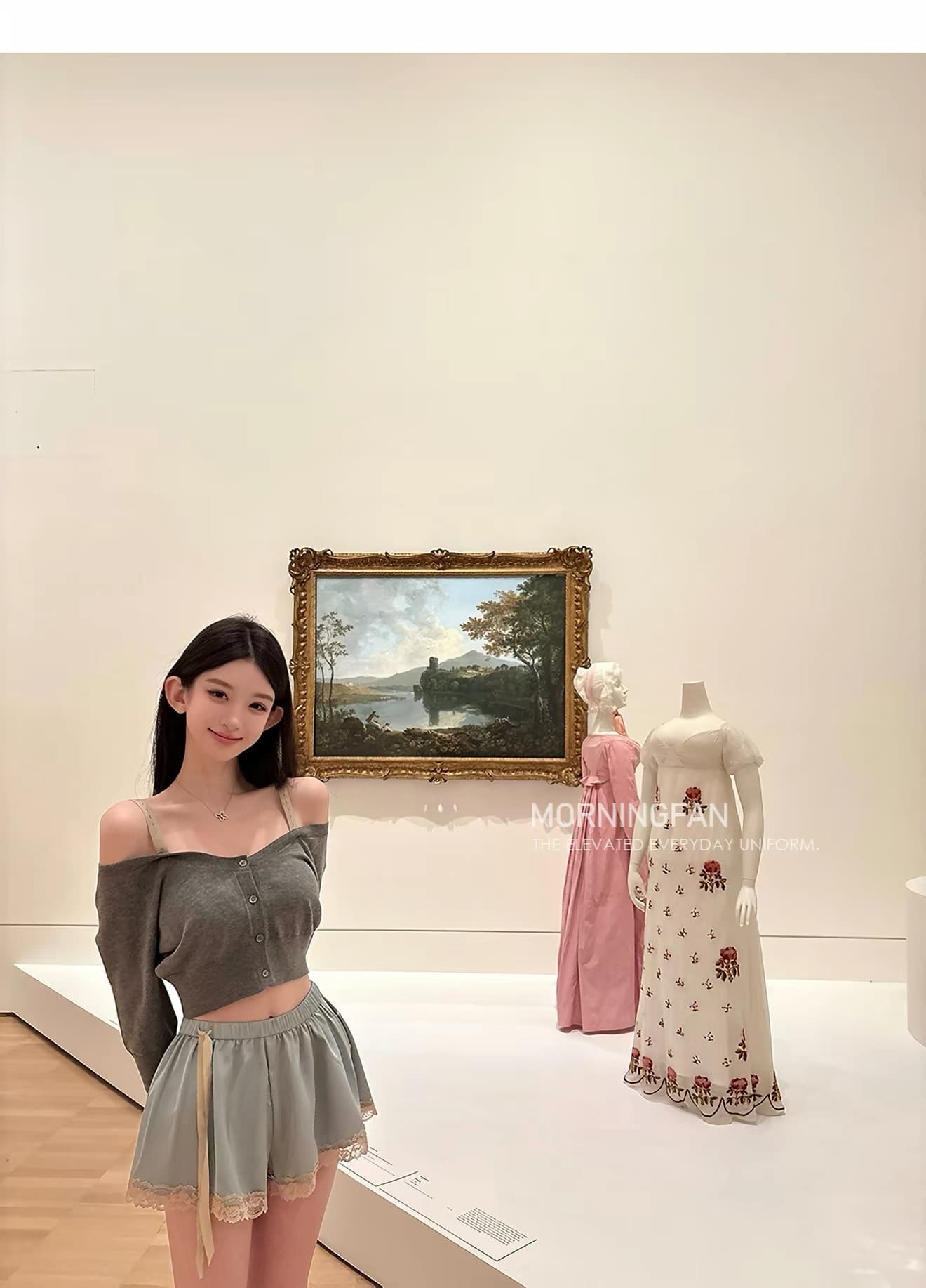 안녕하세요. 팬 팬 lace 펄럭 이는 바지 아름다운 슬림해 보이는 4 가지 색상 새틴 반바지 여성 레이스 레이스 바지 여름 상세 이미지 10