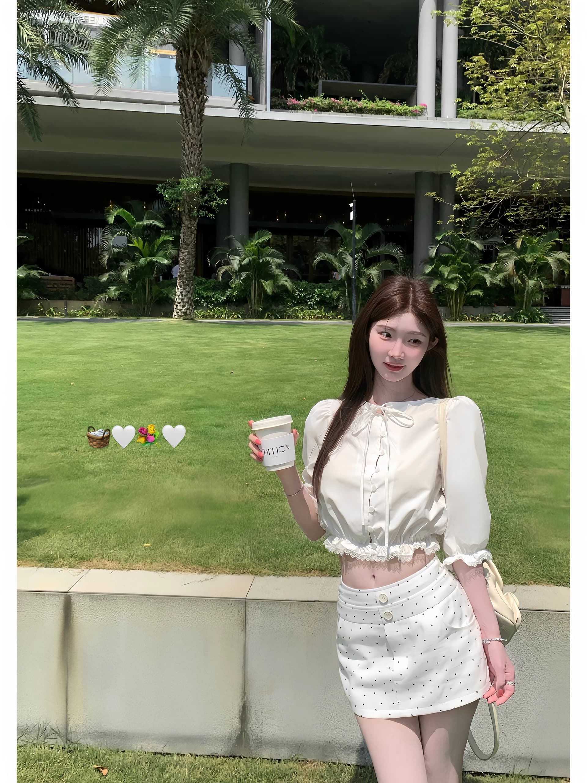 화이트 워터 여성 라운드 골동품 소녀 주간 실크 코튼 버블 여성 셔츠 여름 패치워크 홀로우 아웃 레이스 순수한 욕망 맨위 상세 이미지 7