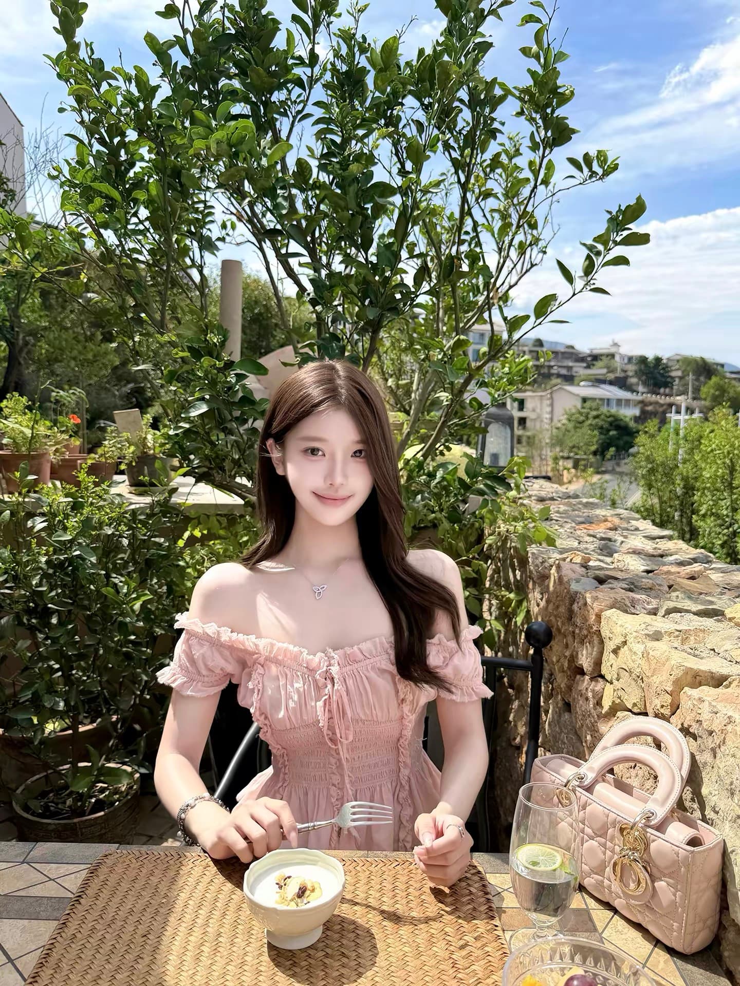 만약 언어 맞춤 부드러운 안개 소녀 거친 가장자리 펌프 Pleat 프릴 청 ~을 통해 의류 순수한 욕망 품격 명문 여성 바람 상세 이미지 6