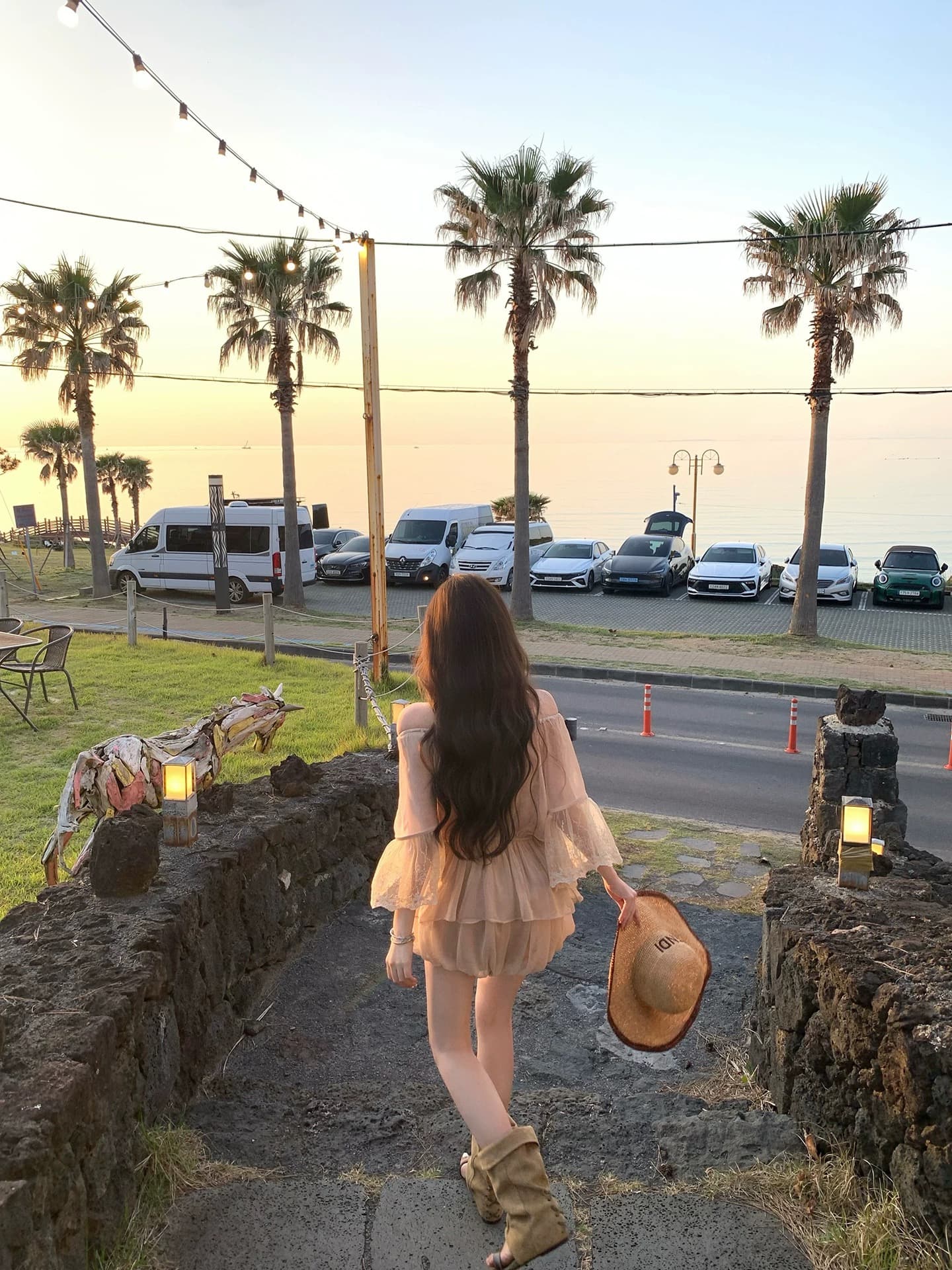 첸 좋은 난 nns 부드러운 안개 빛 언어 Unable 거절 ~ 중 부드러운 센스 레이스 조각 셔츠 랜턴 반바지 상세 이미지 7