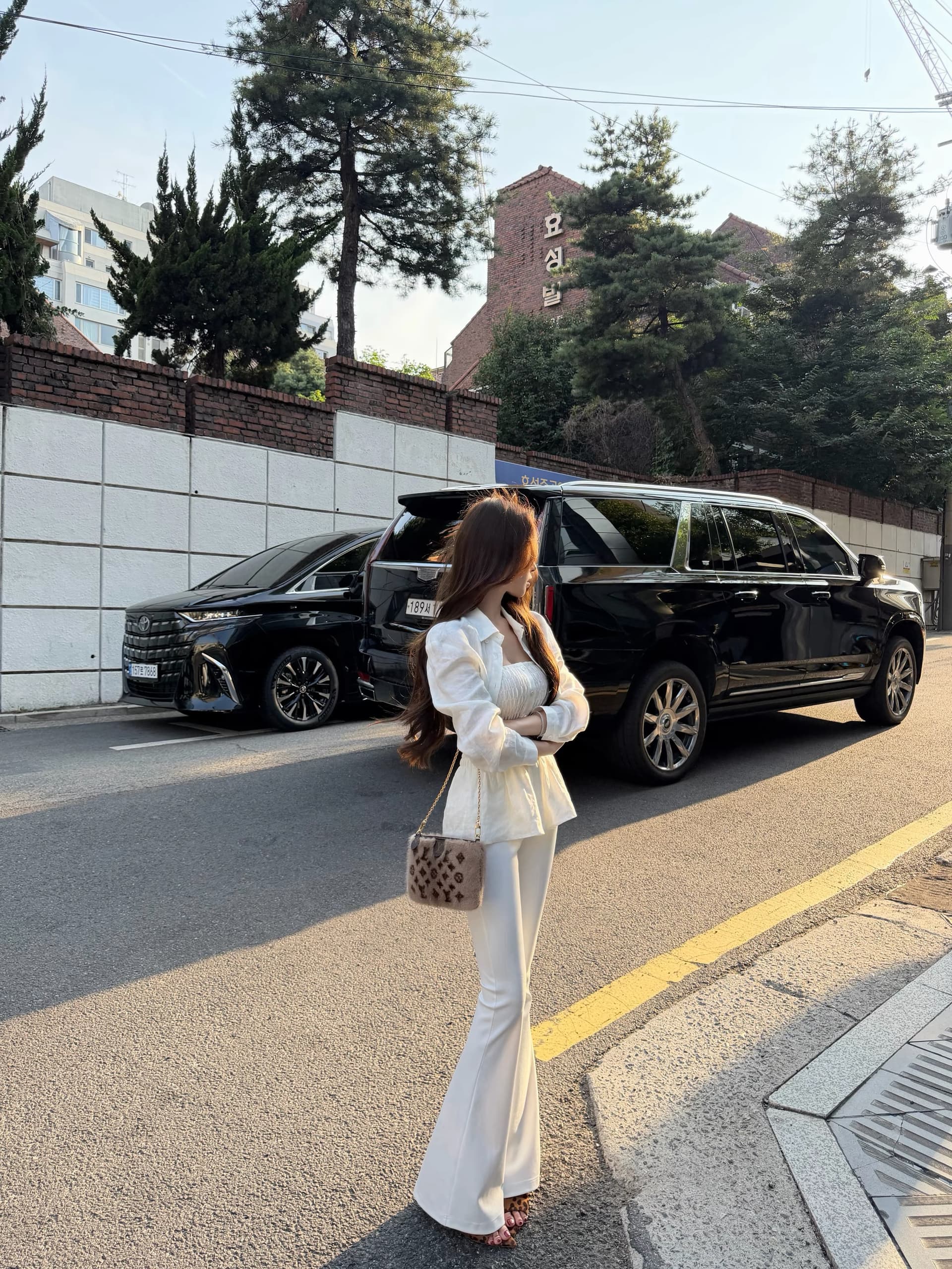 chicyou 숙박 화이트 화이트 100 아마 슈퍼 디스플레이 허리 좋은 명중 가져 가라. 허리 수축 슬립 쇼트 스타일 긴팔 셔츠 이미지 2