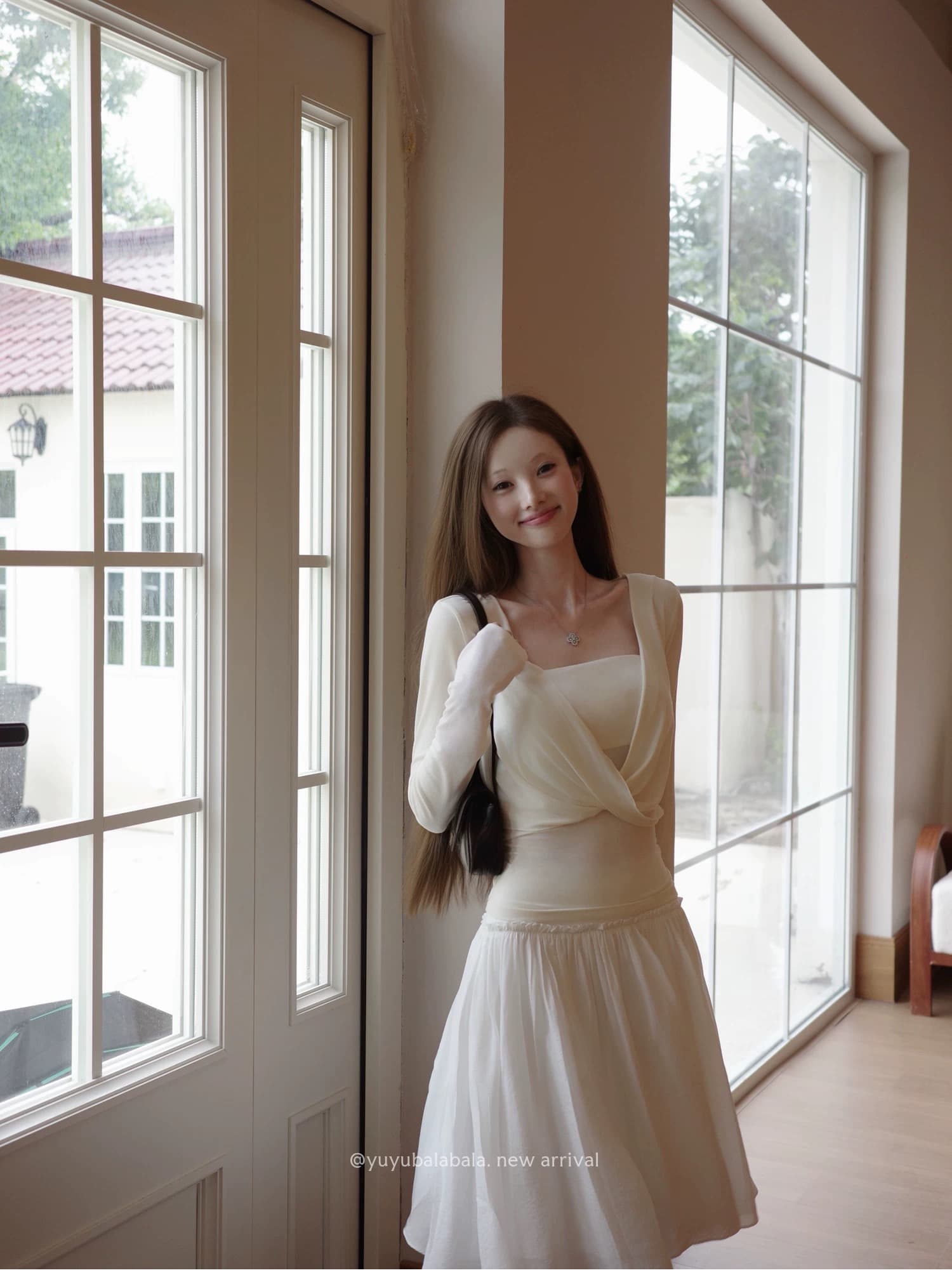鱿 생선 젤리 배 수프 yuyu 강력한 추진력 비교할 수없는 라이 경기 서울 몸매 가꾸기 튜브탑 살구 색상 니트 세트 상세 이미지 5