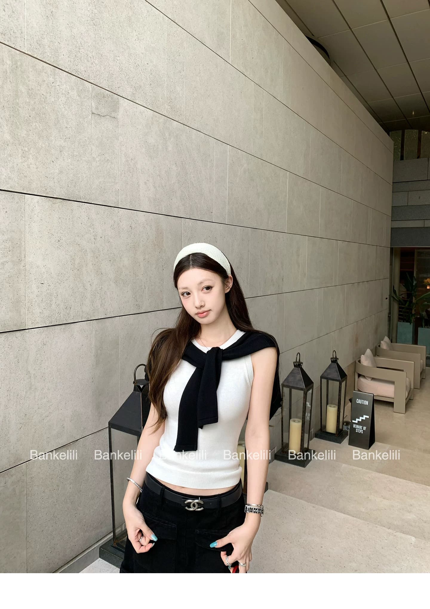 밤나무 코코아 bankelili 산소 프라임 열기 셔츠 선택 구멍 공예 홀로우 아웃 레이스업 오픈 가디건 여성 이미지 4