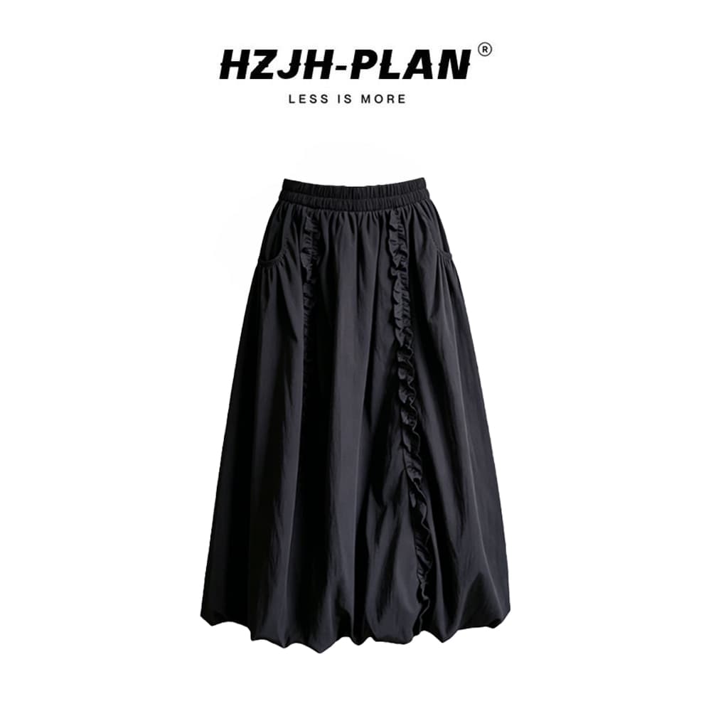 정가 한 부서 달콤한 스타일 페이크 레이어드 비틀림 반팔 티셔츠 여성 여름 하이웨이스트 한 마디 반신 치마 세트 이미지 5