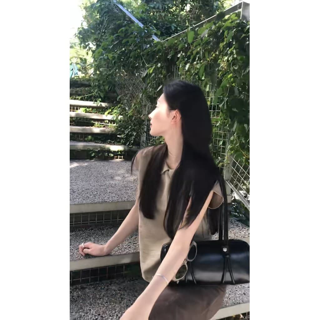 정가 프랑스식 오래된 돈 바람 베이비 칼라 반팔 셔츠 레트로 디자인 센스 인어 꼬리 반신 스커트 여성복 상세 이미지 3
