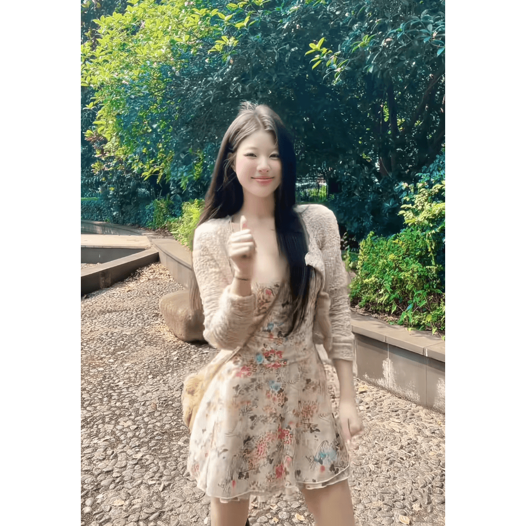 정가 프랑스식 아름다운 휴가 바람 꽃무늬 V넥 슬립 여성 드레스 여름 슬림해 보이는 오픈 가디건 세트 이미지 5