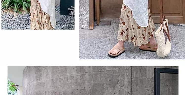 재고 있음 그림 가공 2025 새로운 출산 착용 레이스 블라우스 스택 착용 꽃무늬 슬립 드레스 투피스 세트 상세 이미지 52