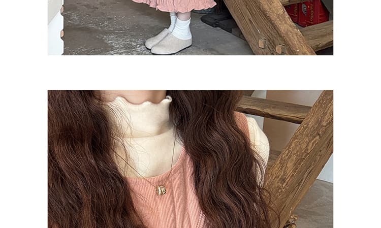 재고 있음 한 부서 코듀로이 누비 이불의 재료 면 꽃밭 조끼 원피스 만나는 맨위 투피스 세트 경기 가방 상세 이미지 17