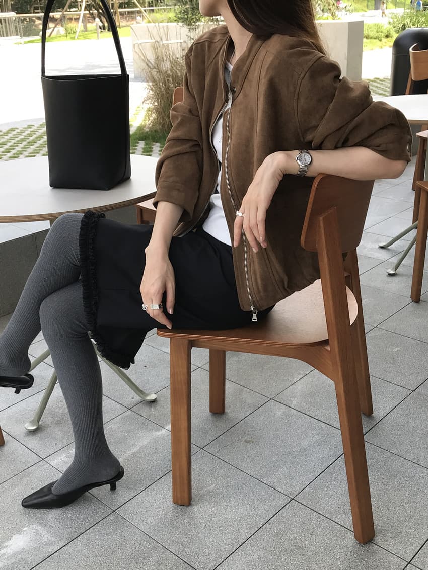 실사 캐주얼 레트로 사슴 캐시미어 쇼트 스타일 재킷 스탠드 칼라 루즈핏 재킷 맨위 3 색 상세 이미지 76
