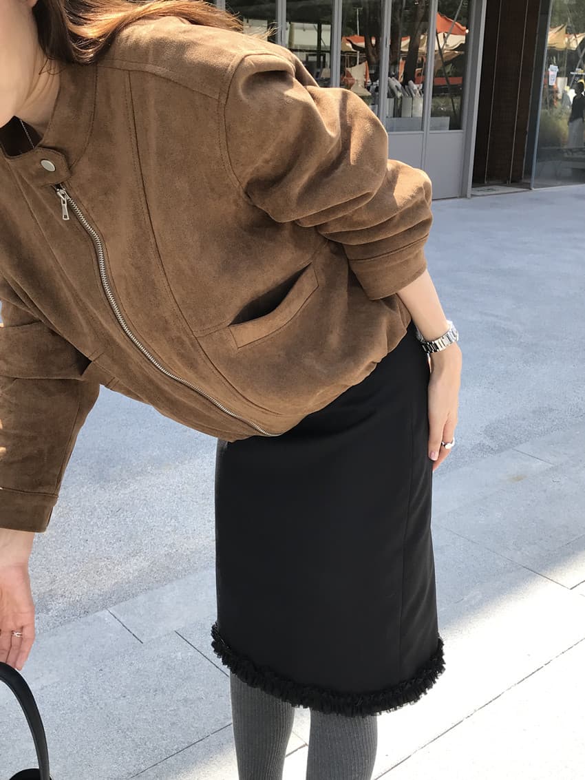실사 레트로 오토바이 서비스 사슴 캐시미어 지퍼 쇼트 스타일 허리 수축 재킷 루즈핏 긴팔 재킷 맨위 상세 이미지 62