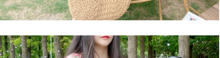한국 스타일 루즈핏 V넥 벌룬 소매 고급 꽃무늬 면 린넨 셔츠 인형 셔츠 맨위 상세 이미지 23