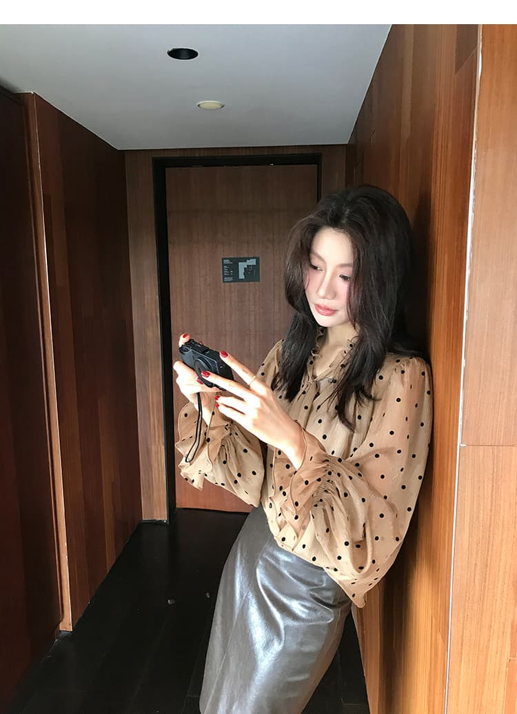 봄 드레스 새로운 대외 무역 한국 일본 일본식 미니멀리즘 기본 셔츠 루즈핏 라운드 넥 단색 맨위 긴팔 티셔츠 상세 이미지 7