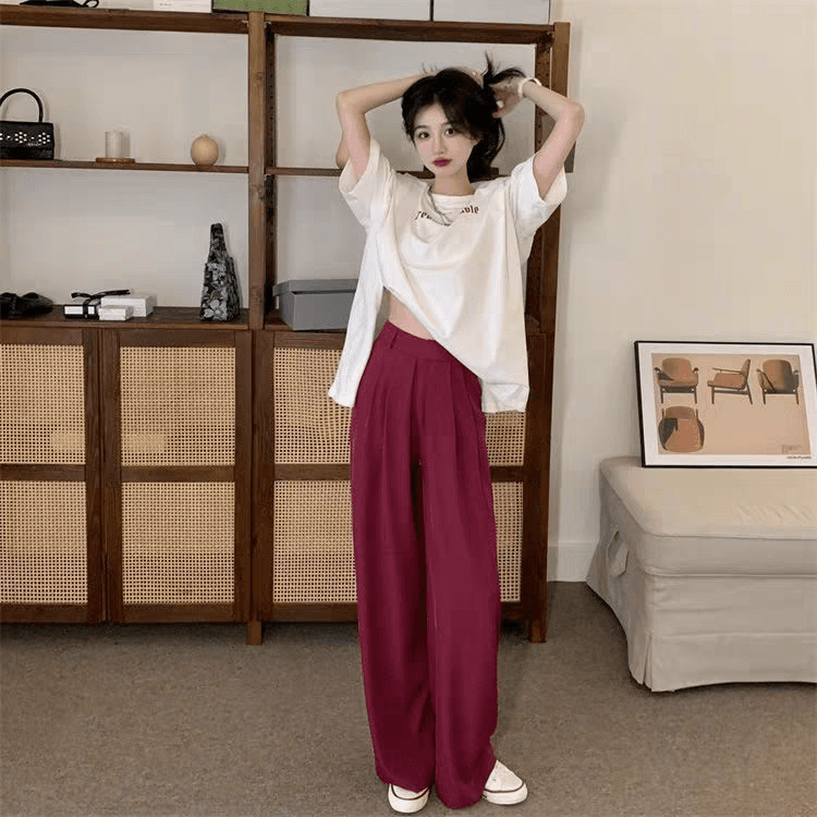 여름 드레스 빅 사이즈 지방 mm 홍콩 느낌 트임 장난기 넘치는 활기찬 알파벳 루즈핏 반팔 티셔츠 이미지 3