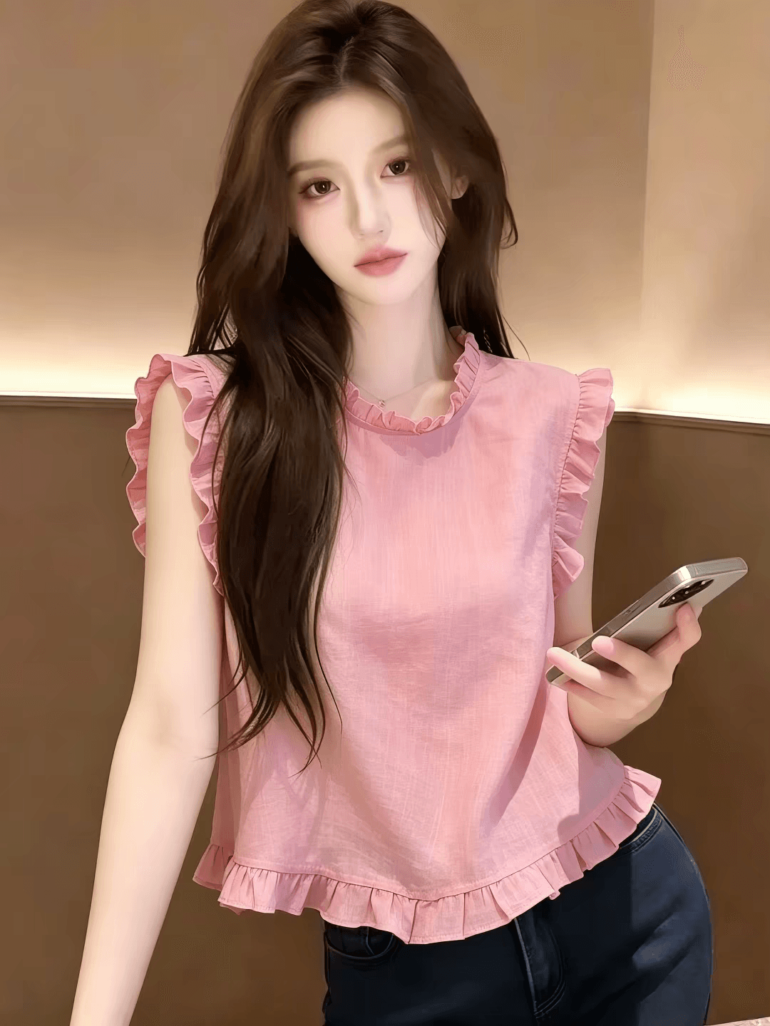 여름 새로운 레트로 꽃무늬 V넥 라미 여성 셔츠 유럽 역 유럽 상품 여성 의류 한 마디 인형 작은 셔츠 트렌디 상세 이미지 6