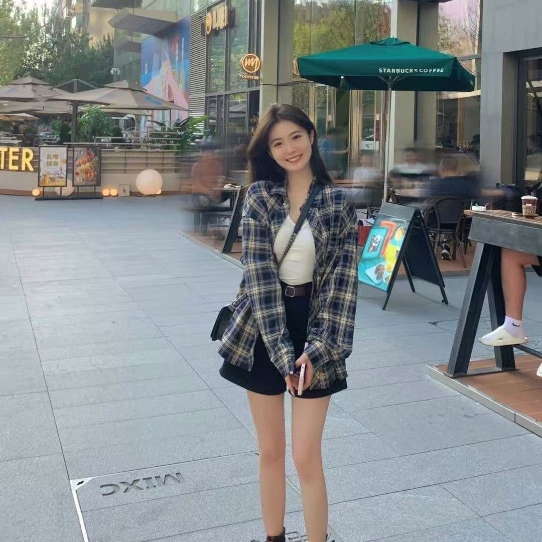 가을 의상 새로운 레트로 체크무늬 아메리칸 디자인 셔츠 루즈핏 느긋한 긴팔 셔츠 캐주얼 새로운 커플 맨위 상세 이미지 2