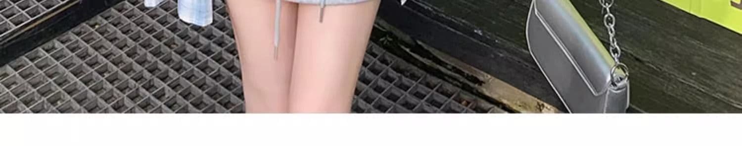 가을 의상 새로운 파란색 체크무늬 자외선 차단 셔츠 느긋한 캐주얼 루즈핏 긴팔 다용도 셔츠 디자인 맨위 재킷 상세 이미지 20