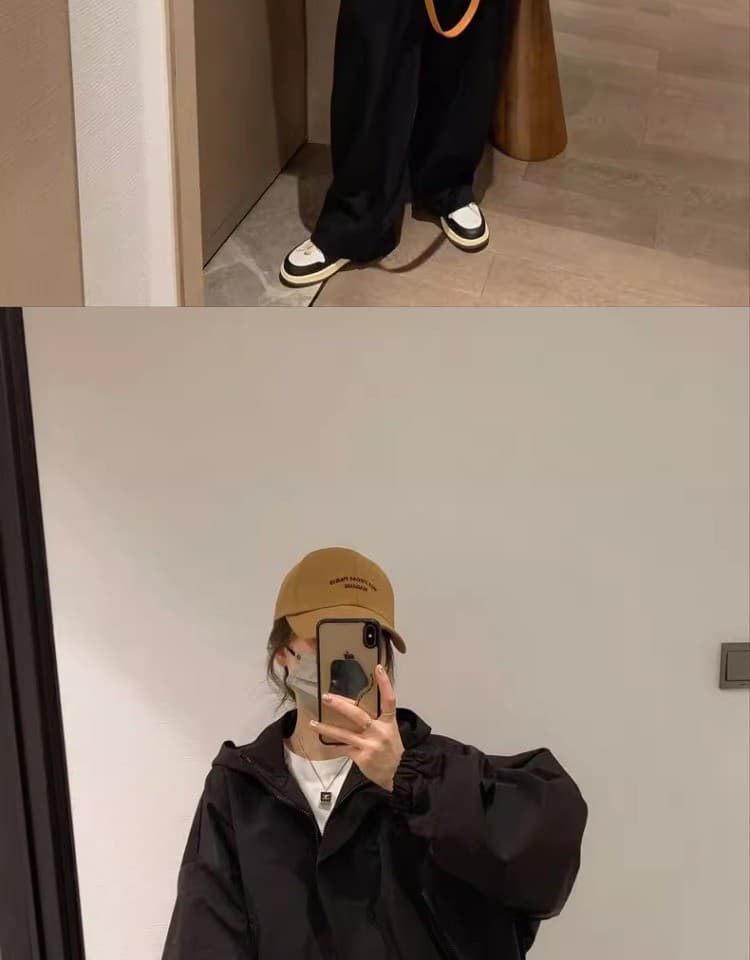 가을 겨울 의류 새로운 패션 워크웨어 자켓 루즈핏 쇼트 스타일 재킷 맨위 작은 키 후드 여성 코트 상세 이미지 16