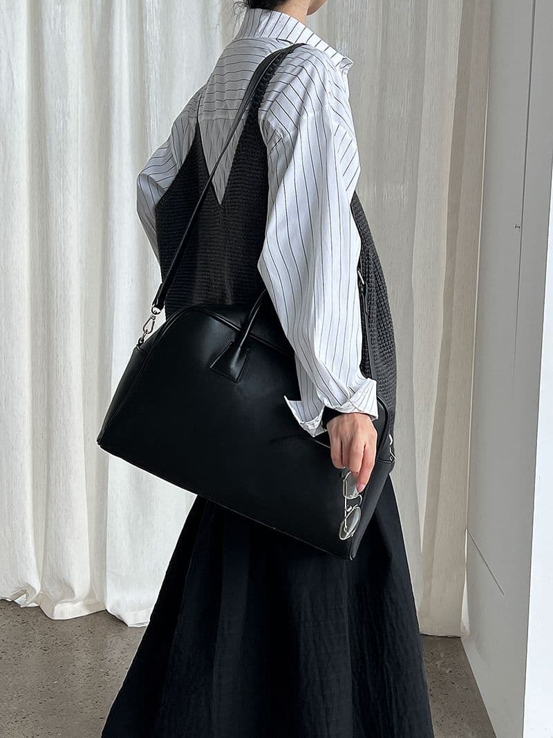 가을 겨울 의류 새로운 루즈핏 빅 사이즈 chic 느긋한 부담하지 마세요. 루즈핏 주머니 스웨터 조끼 슬립 외출용 상세 이미지 6