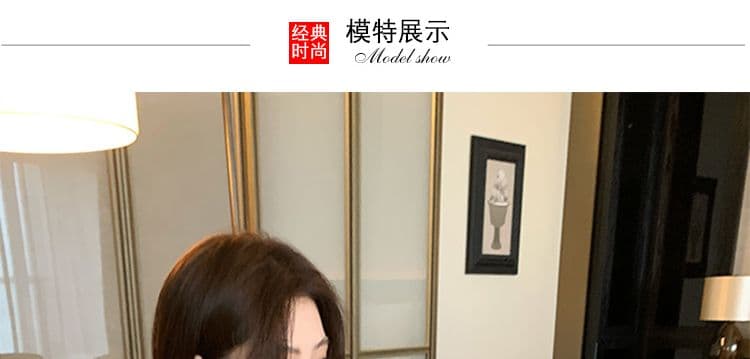 지금 지금 2026 이른 가을 신제품 임산부 스트라이프 긴팔 연삭 털 배색 루즈핏 느긋한 풀오버 맨위 반신 스커트 상세 이미지 19