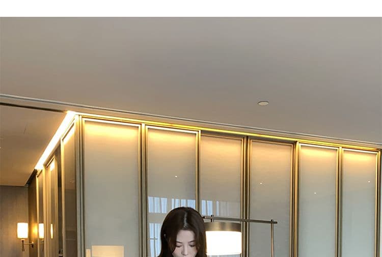 지금 지금 2026 이른 가을 신제품 임산부 스트라이프 긴팔 연삭 털 배색 루즈핏 느긋한 풀오버 맨위 반신 스커트 상세 이미지 39