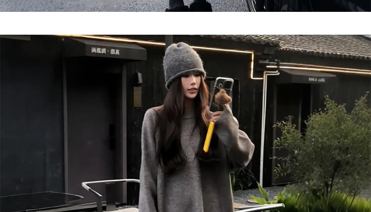 지금 2026 가을 겨울 게으른 세트 고급 센스 분위기 착용 가져 가라. 미니멀리즘 스웨터 와이드 레그 팬츠 어린이 투피스 세트 상세 이미지 19