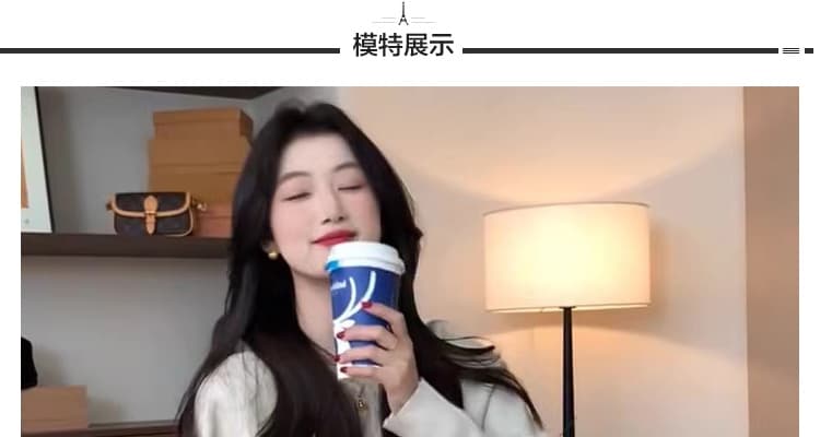 지금 신제품 임산부 느긋한 캐주얼 세트 가을 겨울 새로운 니트 스웨터 스웨터 방귀 커튼 바지 투피스 세트 착용 가져 가라. 상세 이미지 23