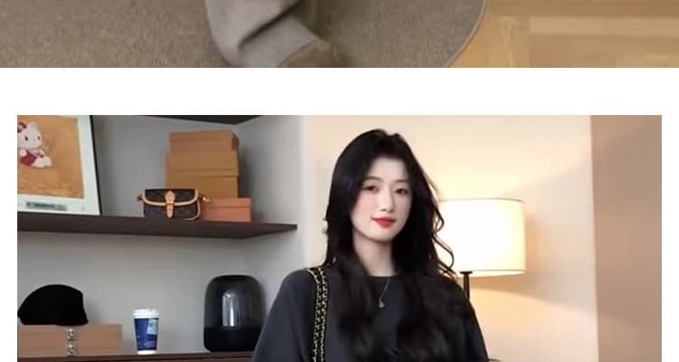 지금 신제품 임산부 느긋한 캐주얼 세트 가을 겨울 새로운 니트 스웨터 스웨터 방귀 커튼 바지 투피스 세트 착용 가져 가라. 상세 이미지 59