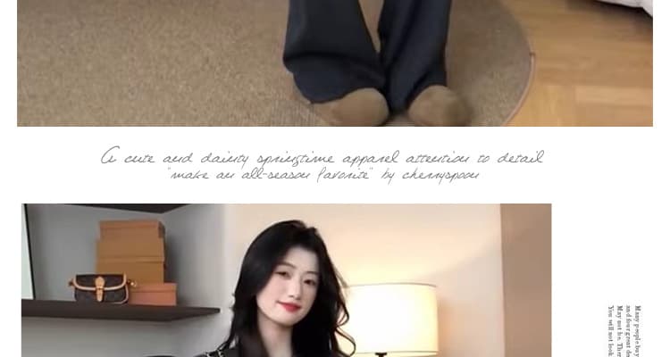 지금 신제품 임산부 느긋한 캐주얼 세트 가을 겨울 새로운 니트 스웨터 스웨터 방귀 커튼 바지 투피스 세트 착용 가져 가라. 상세 이미지 64