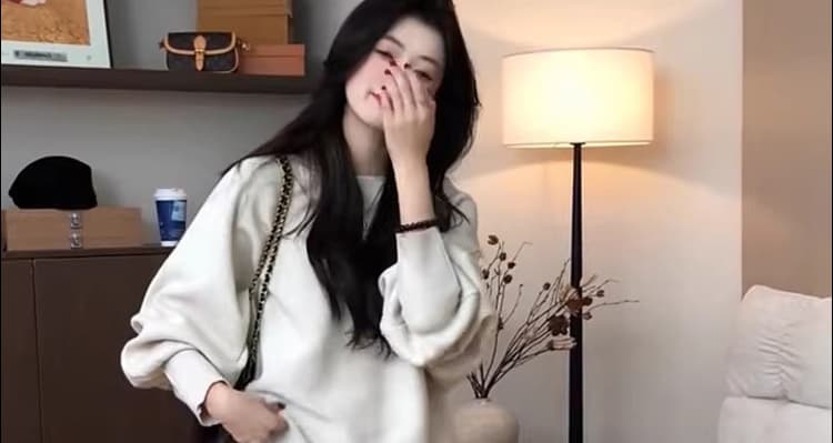 지금 2026 가을 겨울 신제품 임산부 느긋한 캐주얼 세트 니트 스웨터 스웨터 방귀 커튼 바지 투피스 세트 착용 가져 가라. 상세 이미지 31