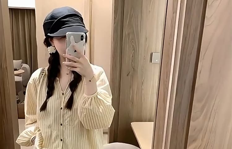 지금 지금 2026 이른 가을 신제품 출산 착용 봄 작은 청신 스트라이프 셔츠 와이드 레그 팬츠 세트 상세 이미지 28