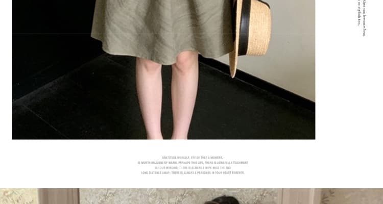 여름 신제품 레트로 매듭 V넥 루즈핏 빅 사이즈 임산부 드레스 캐주얼 슬림해 보이는 새로운 출산 스커트 상세 이미지 26
