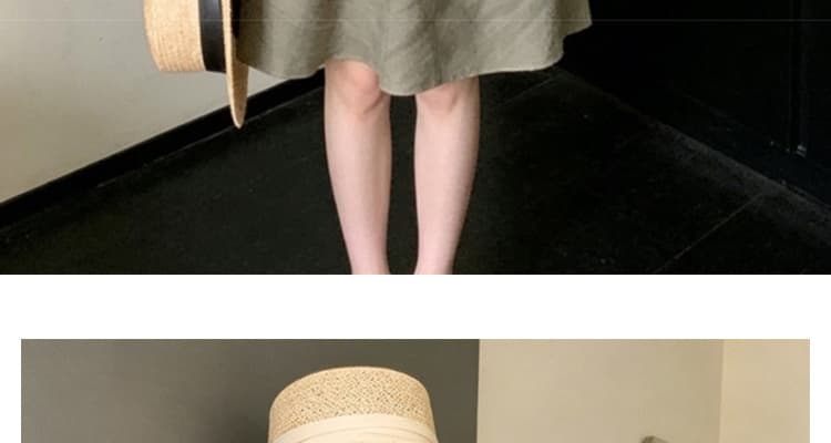 여름 신제품 레트로 매듭 V넥 루즈핏 빅 사이즈 임산부 드레스 캐주얼 슬림해 보이는 새로운 출산 스커트 상세 이미지 37