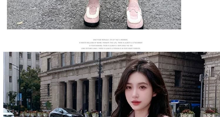 출산 착용 새로운 디자인 센스 반하이넥 지퍼 롱 코트 스웨터 드레스 가을 겨울철 품격 드레스 기본 셔츠 상세 이미지 50