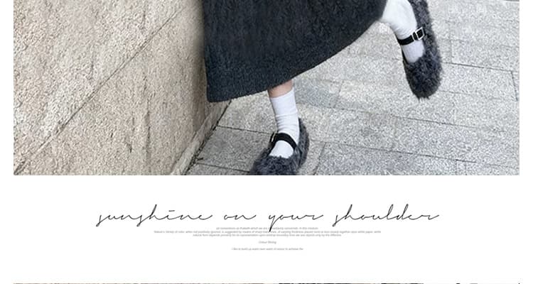 출산 착용 새로운 디자인 센스 반하이넥 지퍼 롱 코트 스웨터 드레스 가을 겨울철 품격 드레스 기본 셔츠 상세 이미지 63