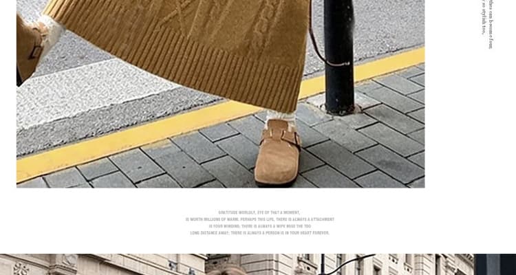 지금 임산부 클래식 꽈배기 중간 길이 풀오버 스웨터 드레스 가을 겨울 루즈핏 슬림해 보이는 무릎 아래 니트 스웨터 롱 스커트 상세 이미지 28