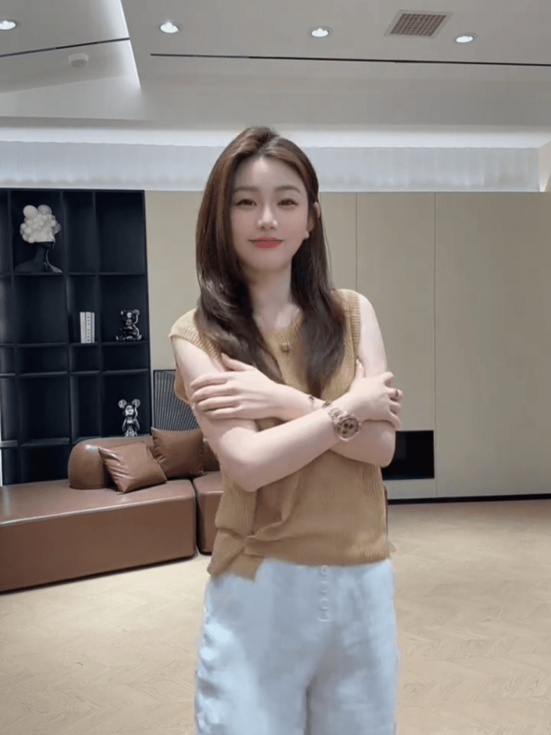 콩 추천 여름 싱글 줄 버튼 디자인 센스 하이웨이스트 아마 바지 다용도 작은 키 캐주얼 상세 이미지 2