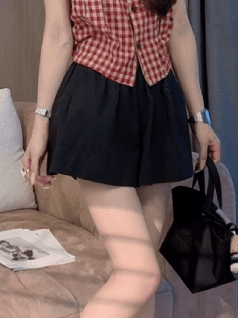 여름 새로운 순수한 욕망 바람 비스듬한 오프숄더 알파벳 프린트 다용도 슬림해 보이는 반팔 티셔츠 세트 상세 이미지 1