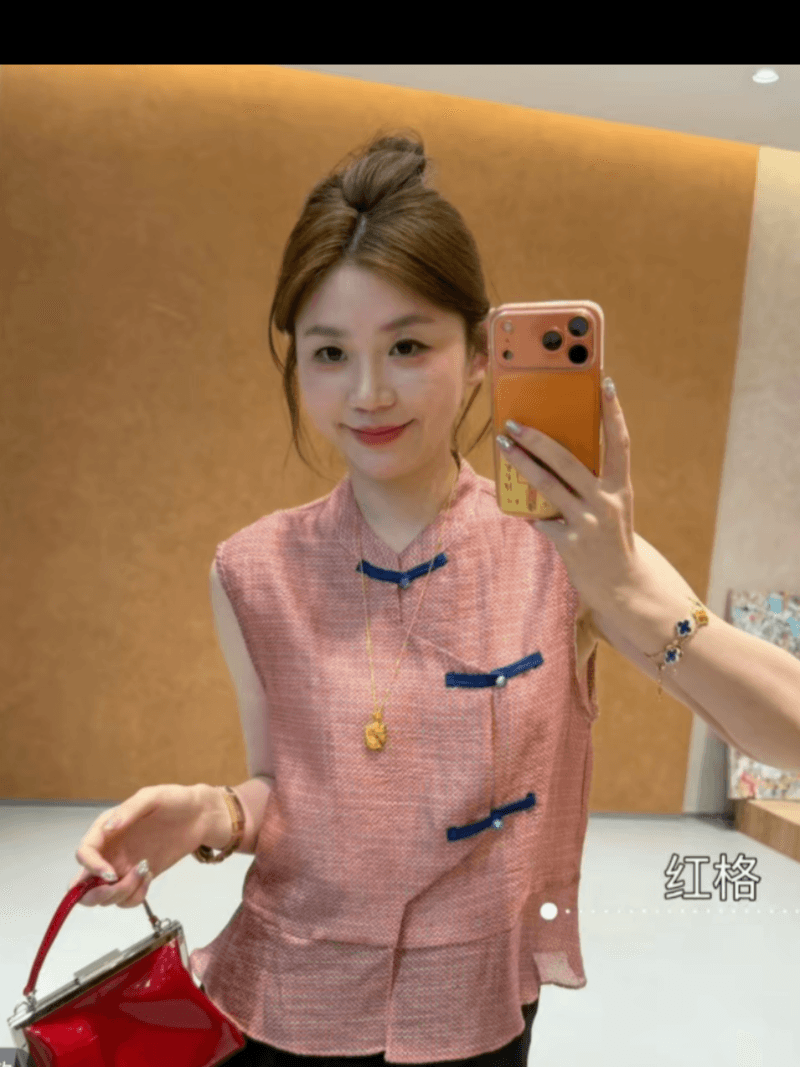 연인 콩 추천 여름 레트로 꽃무늬 민소매 디스크 구두 루즈핏 작은 셔츠 패션 맨위 세트 상세 이미지 9