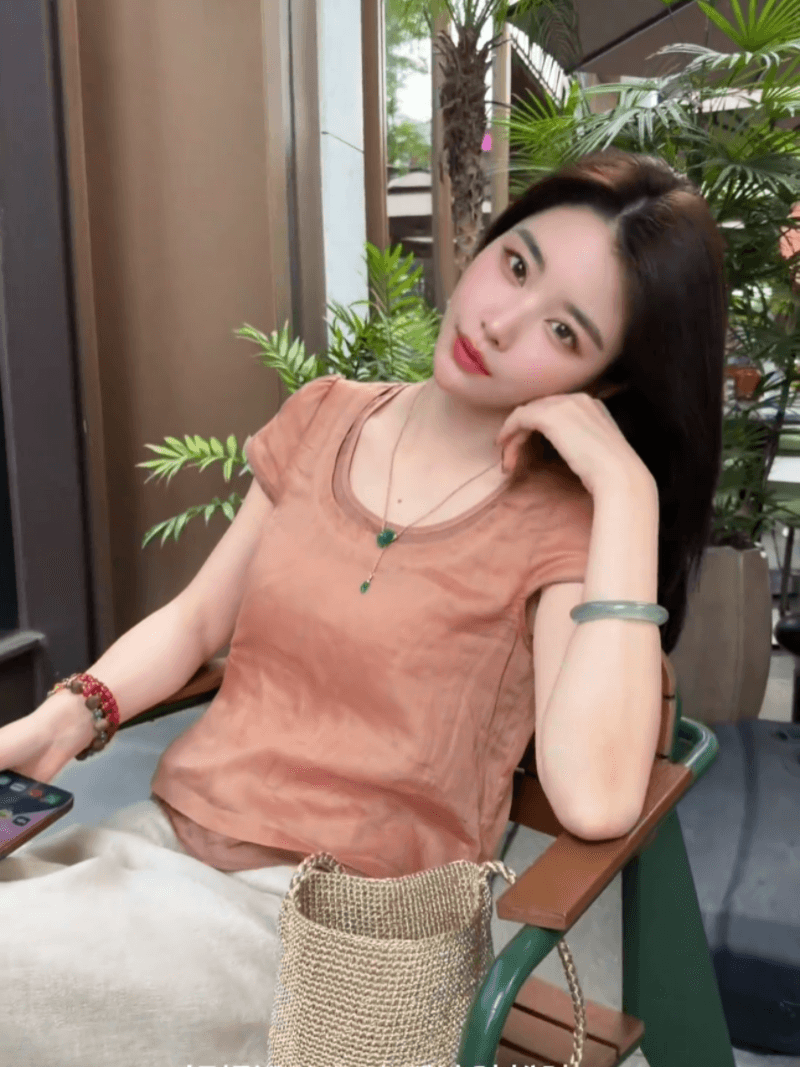 라미 편안함 패션 슬림해 보이는 패치워크 품격 반팔 맨위 세트 선적 중 상세 이미지 12