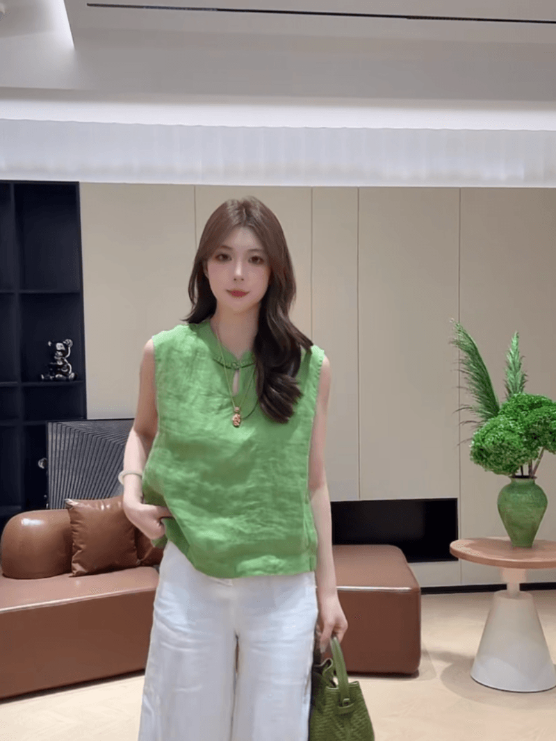 콩 추천 여름 패션 루즈핏 디스크 구두 디자인 센스 중식 작은 셔츠 다용도 연령 감소 맨위 세트 상세 이미지 8
