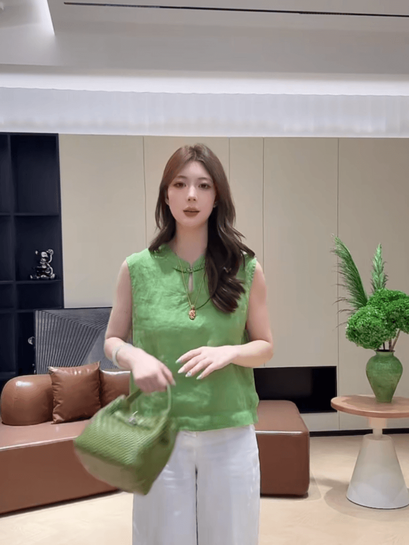 콩 추천 여름 패션 루즈핏 디스크 구두 디자인 센스 중식 작은 셔츠 다용도 연령 감소 맨위 세트 상세 이미지 10