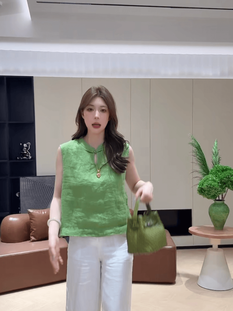 콩 추천 여름 패션 루즈핏 디스크 구두 디자인 센스 중식 작은 셔츠 다용도 연령 감소 맨위 세트 상세 이미지 17