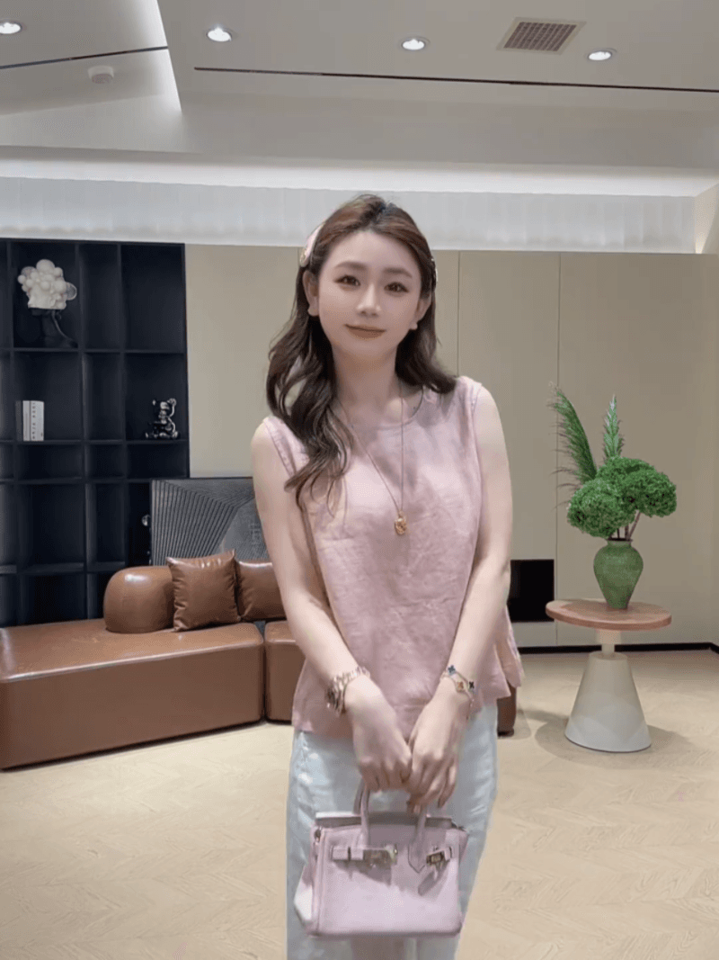 콩 추천 여름 루즈핏 뒤로 단추 디자인 센스 민소매 작은 셔츠 패션 미니멀리즘 맨위 세트 상세 이미지 12